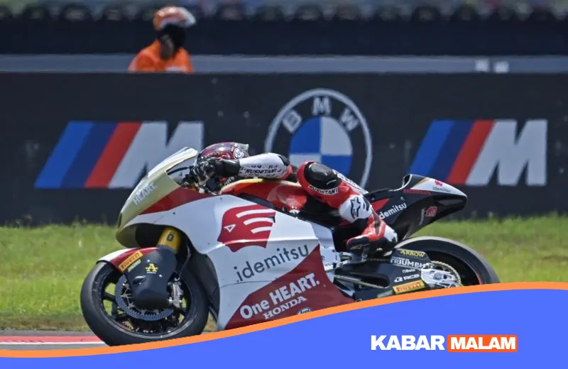 Detik-detik Mario Aji Alami Kecelakaan di Moto2 Amerika, Posisinya Tercecer Jauh!