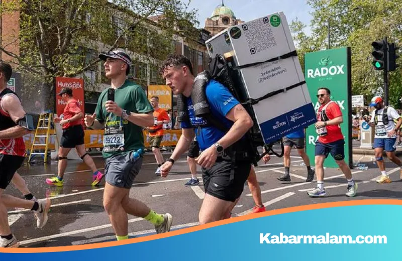 Aksi Heroik di London Marathon: Alasan Haru Jordan Adams Lari Sambil Gendong Kulkas 25 Kg