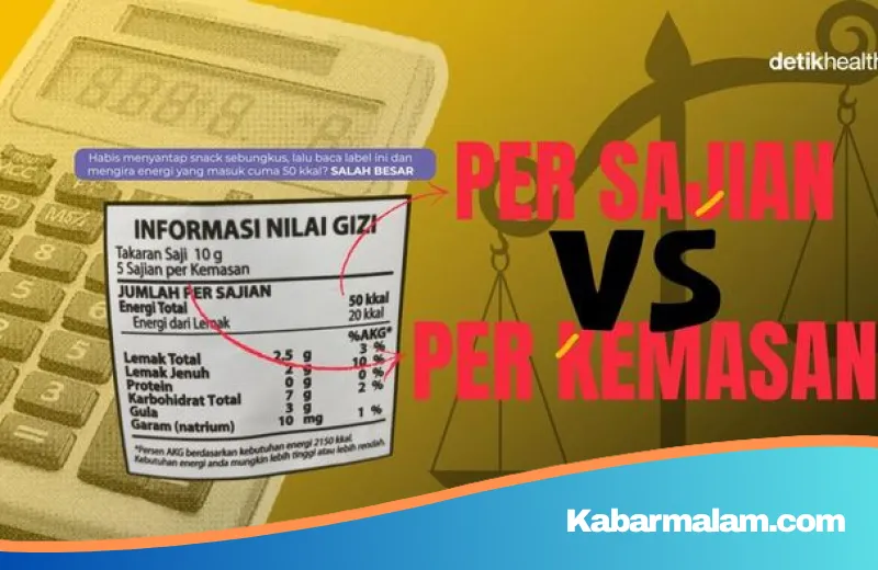 Awas Terjebak! Kenali Perbedaan 'Per Sajian' dan 'Per Kemasan' pada Label Nutrisi agar Diet Tak Gagal