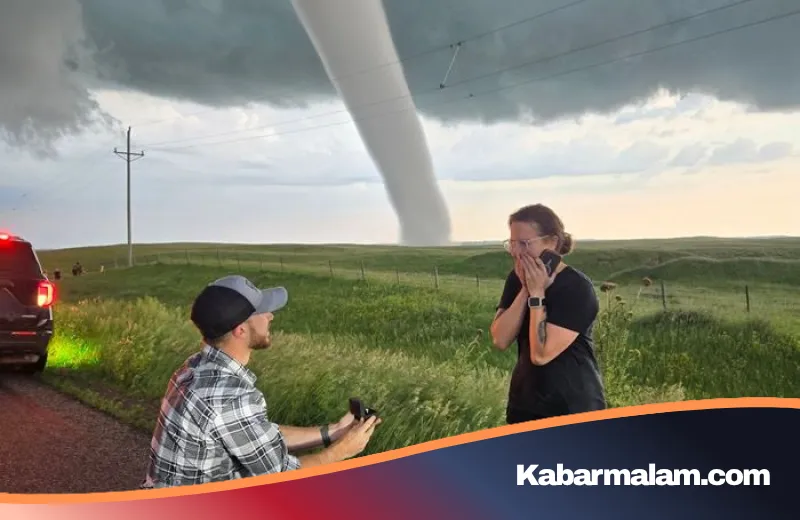 Cinta di Tengah Pusaran Maut: Kisah Viral Pasangan Pemburu Badai yang Bertunangan di Depan Tornado