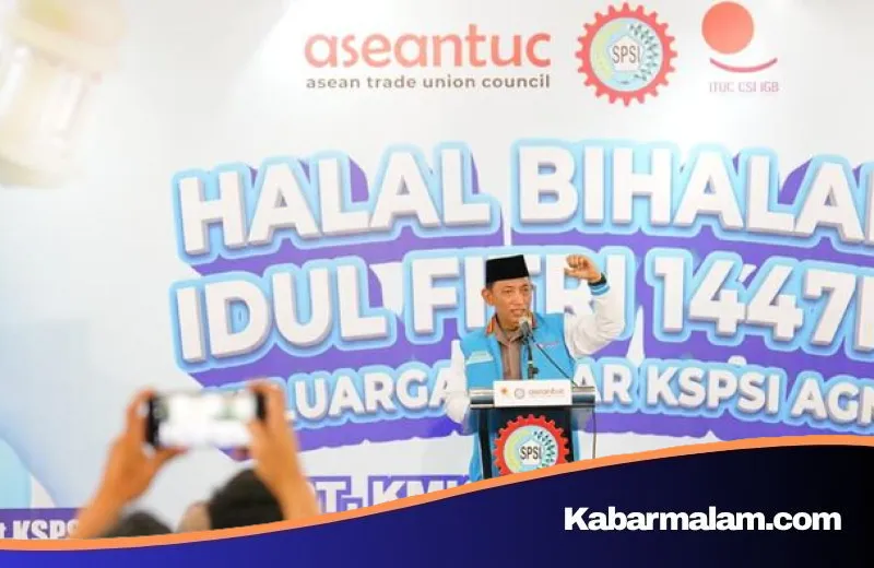 Sinergi Buruh dan Keamanan Nasional: Pesan Mendalam Kapolri Sigit di Halal Bihalal KSPSI
