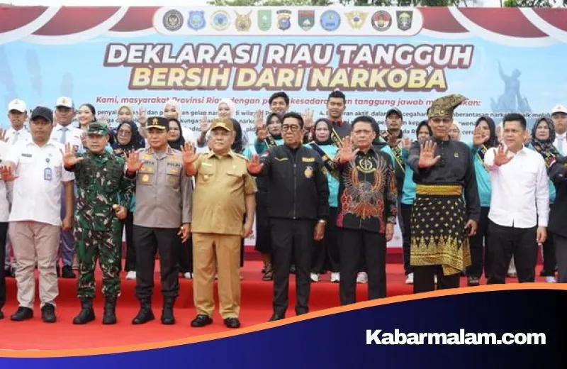 Tekad Baja Riau Lawan NAPZA: Satgas Anti Narkoba Resmi Dikukuhkan sebagai Benteng Pertahanan Daerah