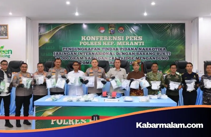 Aksi Heroik di Perairan Meranti: Polda Riau Gagalkan Penyelundupan 27 Kg Sabu Jaringan Internasional