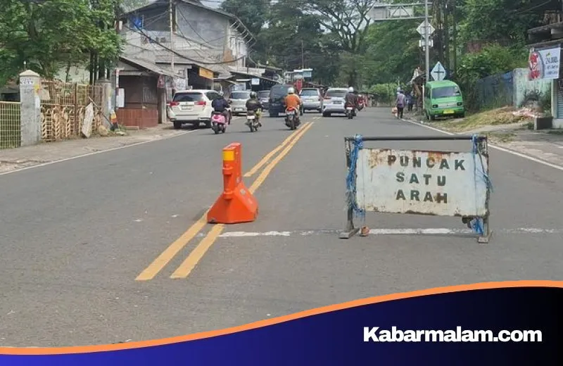 Antisipasi Lonjakan Wisatawan, Jalur Puncak Diterapkan One Way Mulai Sabtu Pagi