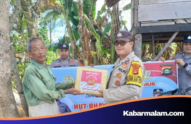 Bakti Sosial Hari Bhayangkara ke-80, Polres OKU Timur Salurkan Ribuan Paket Sembako untuk Lansia