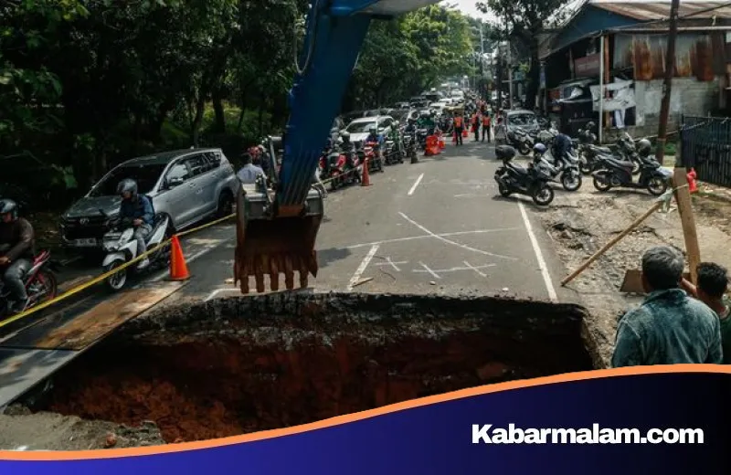 Lenteng Agung Berbenah: Proyek Kilat Perbaikan Jalan Amblas Senilai Rp 380 Juta Dikebut