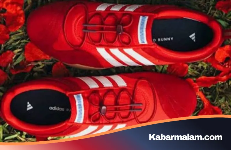 Vivid Red ala Bad Bunny: Eksotisme Bunga Flamboyan dalam Siluet Ballerina Sneakers adidas Terbaru