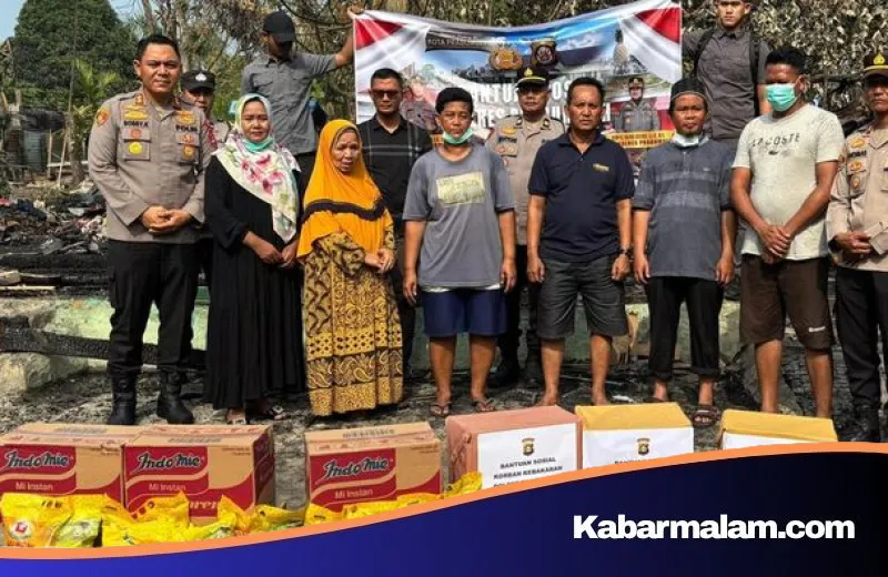 Aksi Cepat Polda Sumsel: Beri Bantuan dan Harapan bagi Korban Kebakaran di Prabumulih