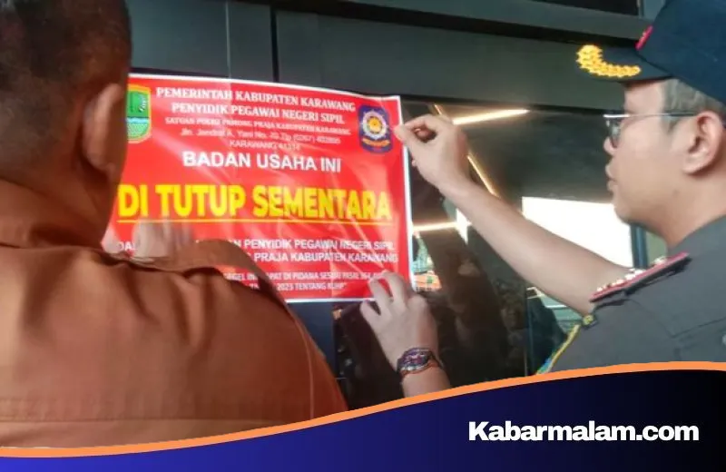 Buntut Viral Dugaan Pesta Gay, Satpol PP Segel Helen’s Night Mart Karawang