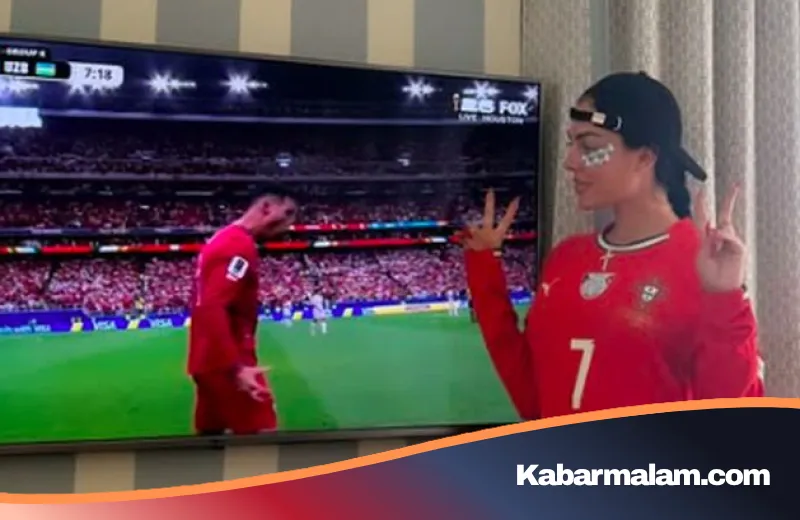Gaya Nyentrik Georgina Rodriguez Saat Rayakan Rekor Enam Piala Dunia Cristiano Ronaldo