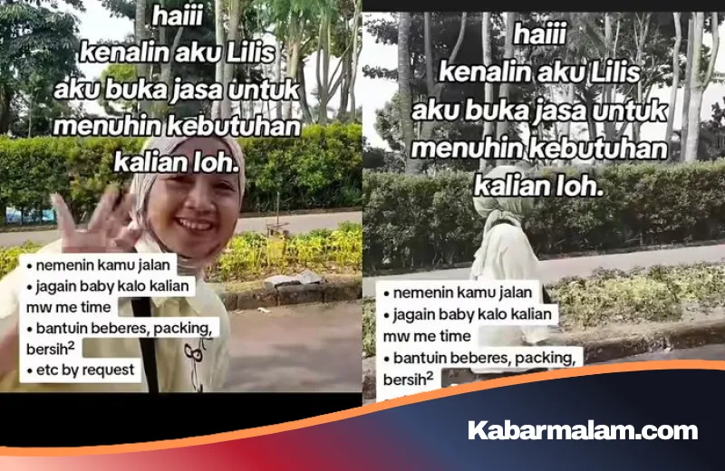 Kreatif! Di Tengah Sulitnya Cari Kerja, Wanita Asal Jakarta Ini Viral Tawarkan Jasa Teman Jalan hingga Jaga Anak
