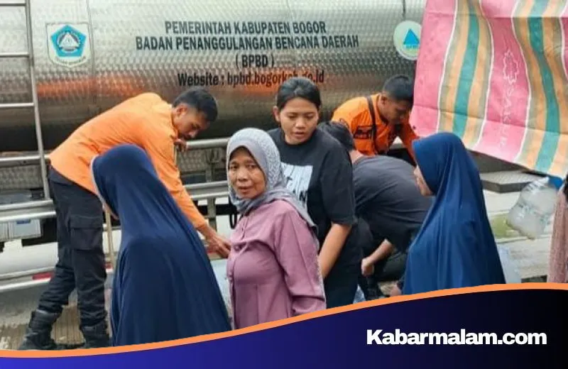 Krisis Air di Nanggung: Ratusan Warga Parakan Muncang Bogor Kini Andalkan Pasokan Air Bersih BPBD