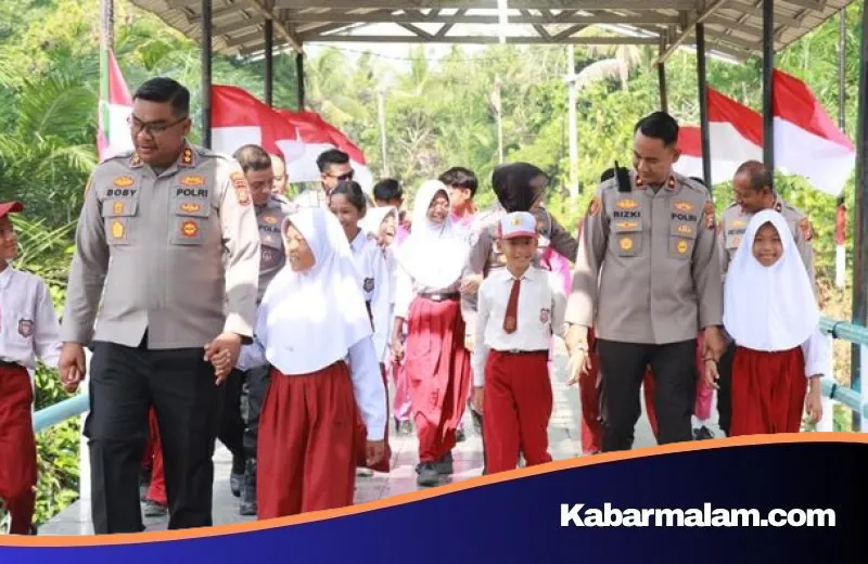Misi Kemanusiaan Polda Riau: 67 Jembatan Merah Putih Kini Hubungkan Desa Terisolasi