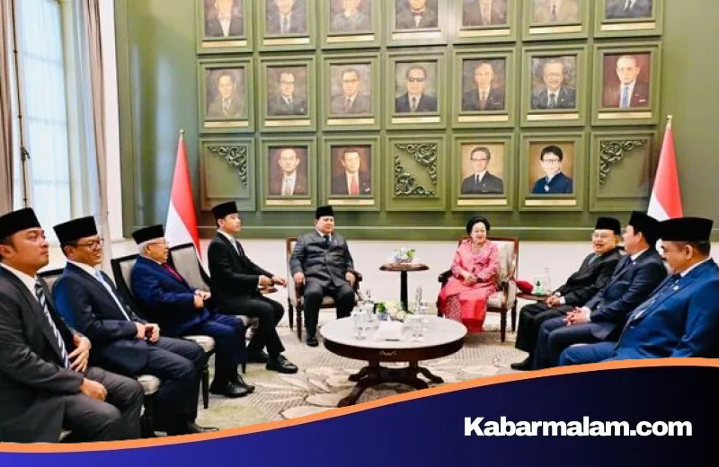 Momen Hangat di Gedung Pancasila: Pertemuan Penuh Makna Antara Prabowo, Megawati, dan Gibran