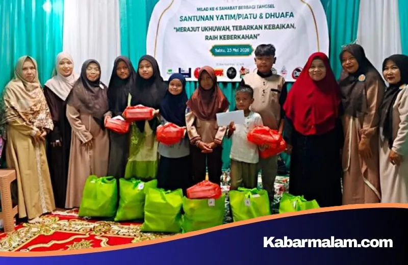 Rayakan Milad ke-6 Sahabat Berbagi Tangsel, Pegadaian Tebar Kebaikan Melalui Santunan Yatim dan Dhuafa